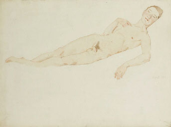 Study of a male nude