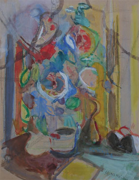 Nature morte au vase de fleurs