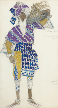 Costume design for Le Dieu Bleu