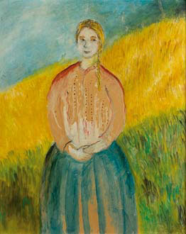 Young Girl in the Wheat field