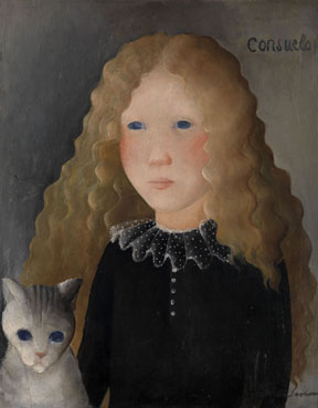 Portrait of a girl with a cat