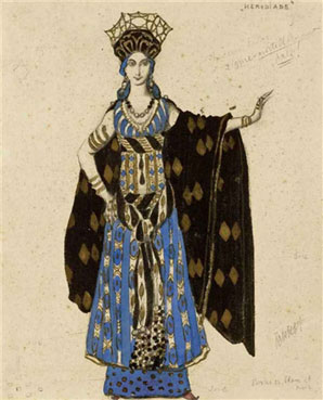 A costume design for Salomé : Herodiade