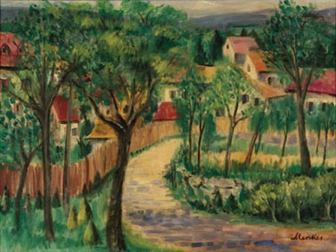 Landscape with red roofs