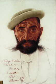 Portrait Du Chef Afgan Mirza Dolik Wakhi