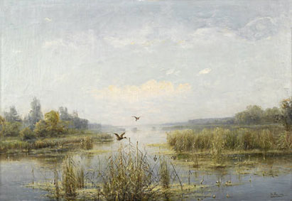 Landscape with a lake