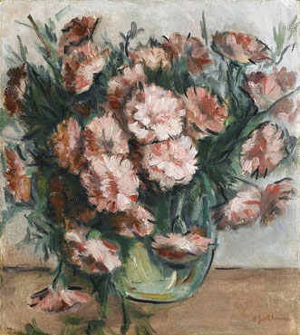 Carnations in a vase