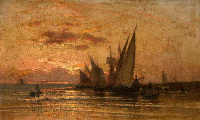 Fishing Boats at Sunrise