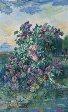 Lilacs at evening