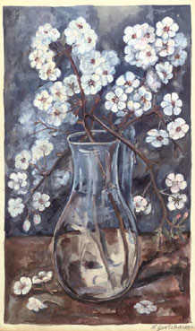 Still life with cherry blossom