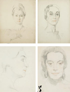 Study for a portrait of Aleksandra Levchenko