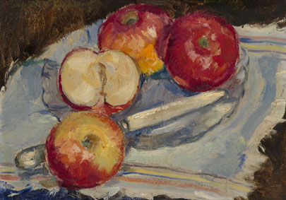 Still life with apples