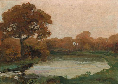 Landscape with a lake