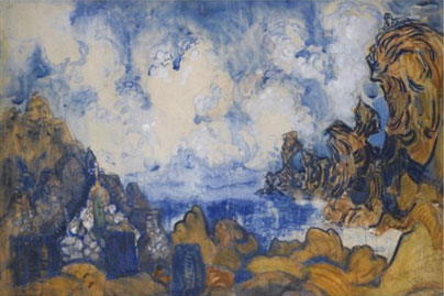 Sketch for a production of Leonid Andreev`s The Ocean