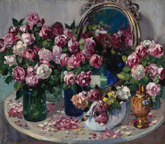 Still life with roses