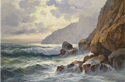 The rocky coast