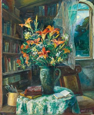 Still life with tiger lilies