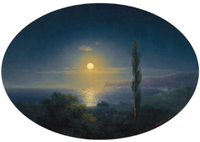 Crimean coast by moonlight