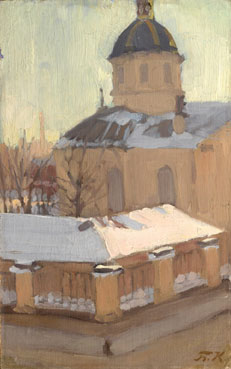 Church in winter