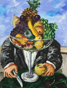 Man with fruit