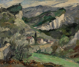 Landscape with cliffs