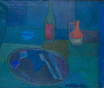 Still life with tray