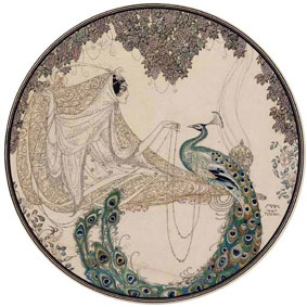 Scheherazade with a peacock