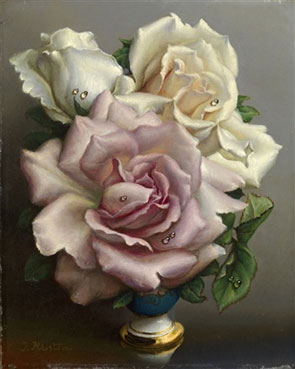 White and Pink Roses