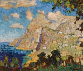 View of Monte Solaro, Capri