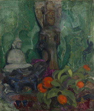 Buddha and oranges