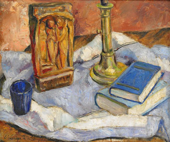 Still life with books