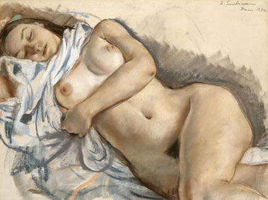 Sleeping nude