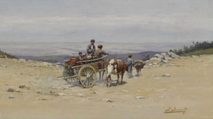 Travellers in the mountains