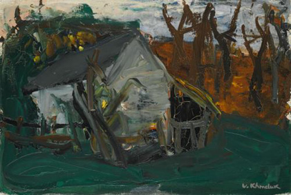 Landscape with cottage