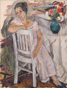 Portrait of artist`s wife