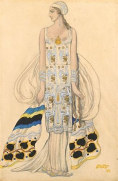 Costume design for Ida Rubinstein in Phedre