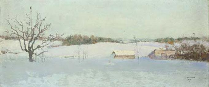 Winter landscape, Minsk