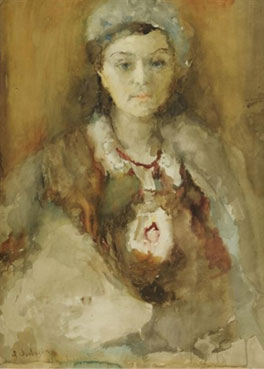 Portrait of a lady. karaganda