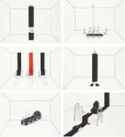Six works from the design for installation series