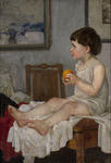 Портрет ребёнка с апельсиной