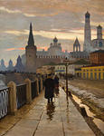 A view of Kremlin from the Moscow river embankment
