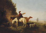 A Caucasian on horseback