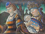 Two Women and Child