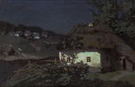 Українське село в місячному сяйві