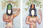 Adam and Eve, a pair from the Seventh Heaven series